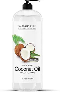 MAJESTIC PURE Fractionated Coconut Oil | Relaxing Massage Oil for Massage Therapy | Liquid Coconut Oil for Diluting Essential Oils | Coconut Oil for Skin,...