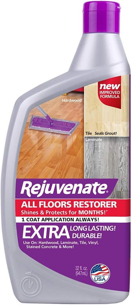 Rejuvenate All Floors Restorer and Polish Fills in Scratches Protects & Restores Shine No Sanding Required (32 oz)