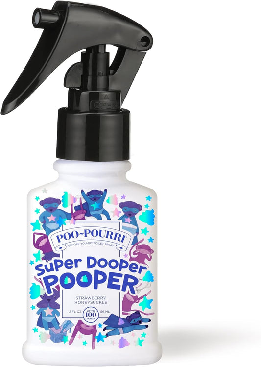 Baby-Pourri Super Dooper Pooper Odor Freshener Spray, 2 Fl Oz - Strawberry and Honeysuckle 
