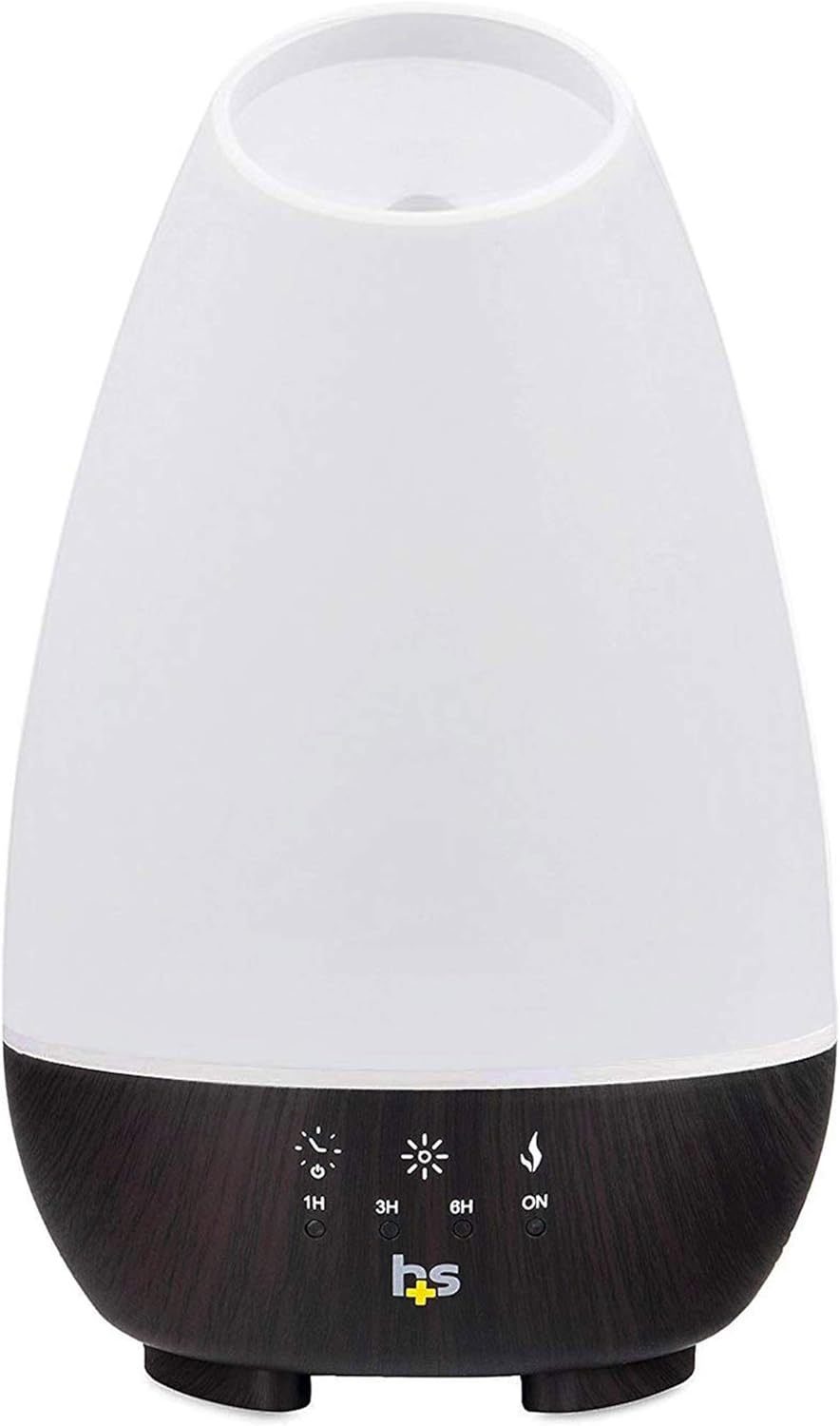 HealthSmart Essential Oil Diffuser, Cool Mist Humidifier and Aromatherapy Diffuser, FSA HSA Eligible with 500ML Tank for Large Rooms, Adjustable Timer, Mist...