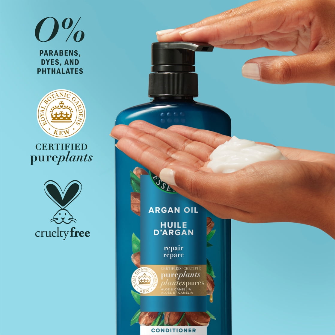 Herbal Essences Argan Oil Paraben Free Conditioner Repair 20.2 fl oz for All Hair Types