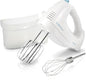 Hamilton Beach 6-Speed Electric Hand Mixer with Whisk, Traditional Beaters, Snap-On Storage Case, 250 Watts, White