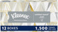 Kleenex® Professional Facial Tissues, Bulk (03076), 2-Ply, White, Flat Facial Tissue Boxes for Business, Convenience Case (125 Tissues/Box, 12 Boxes/Case, 1,500 Tissues/Case)