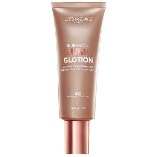L'Oreal Paris Makeup True Match Lumi Glotion, Natural Glow Enhancer, Illuminator Highlighter Skin Tint, for an All Day Radiant Glow, Medium, 1.35 Ounces 
Search on ebay 

Search on Walmart 
ASIN : B074PTZCNX Submit 
#65 in beauty & personal care 
# 
Brand: L’Oréal Paris 
Product information/details