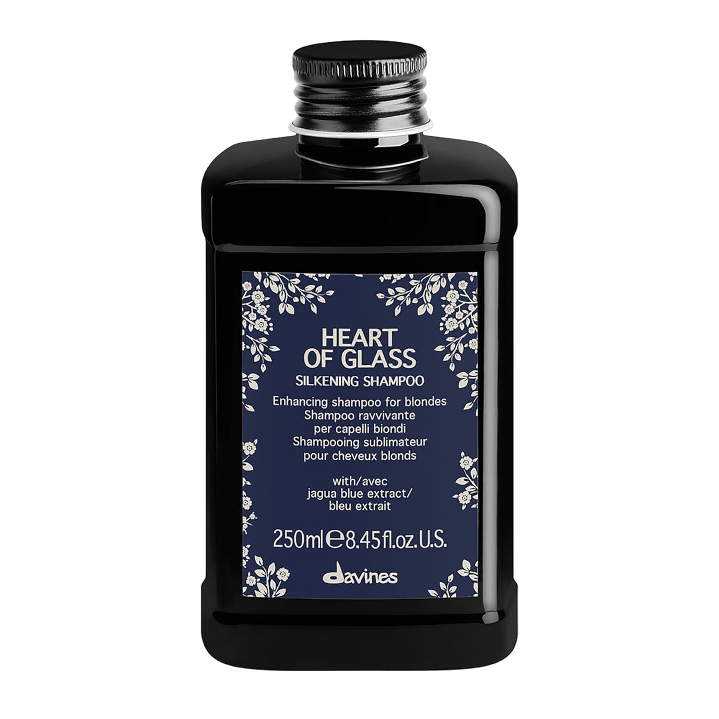 Davines Heart of Glass Silkening Shampoo for Blonde Care, Nourishing Protection for Natural Or Cosmetically Treated Hair