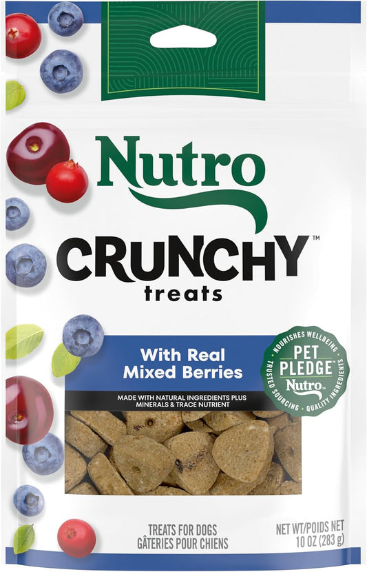 NUTRO Crunchy Dog Treats with Real Mixed Berries, 10 oz. Bag