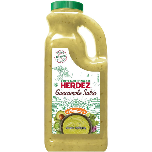 HERDEZ Guacamole Salsa, Medium, 32 oz. jug