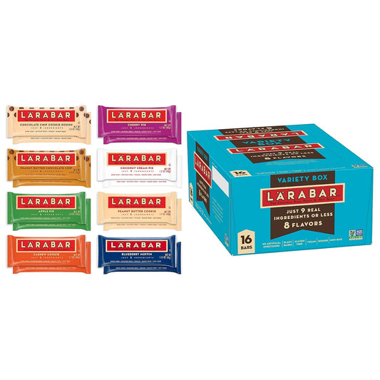 Larabar Variety Pack, Gluten Free Vegan Fruit & Nut Bars, 1.7 oz, 16 ct