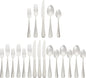 Amazon Basics 20-Piece Stainless Steel Flatware Set with Round Edge, Service for 4, Silver