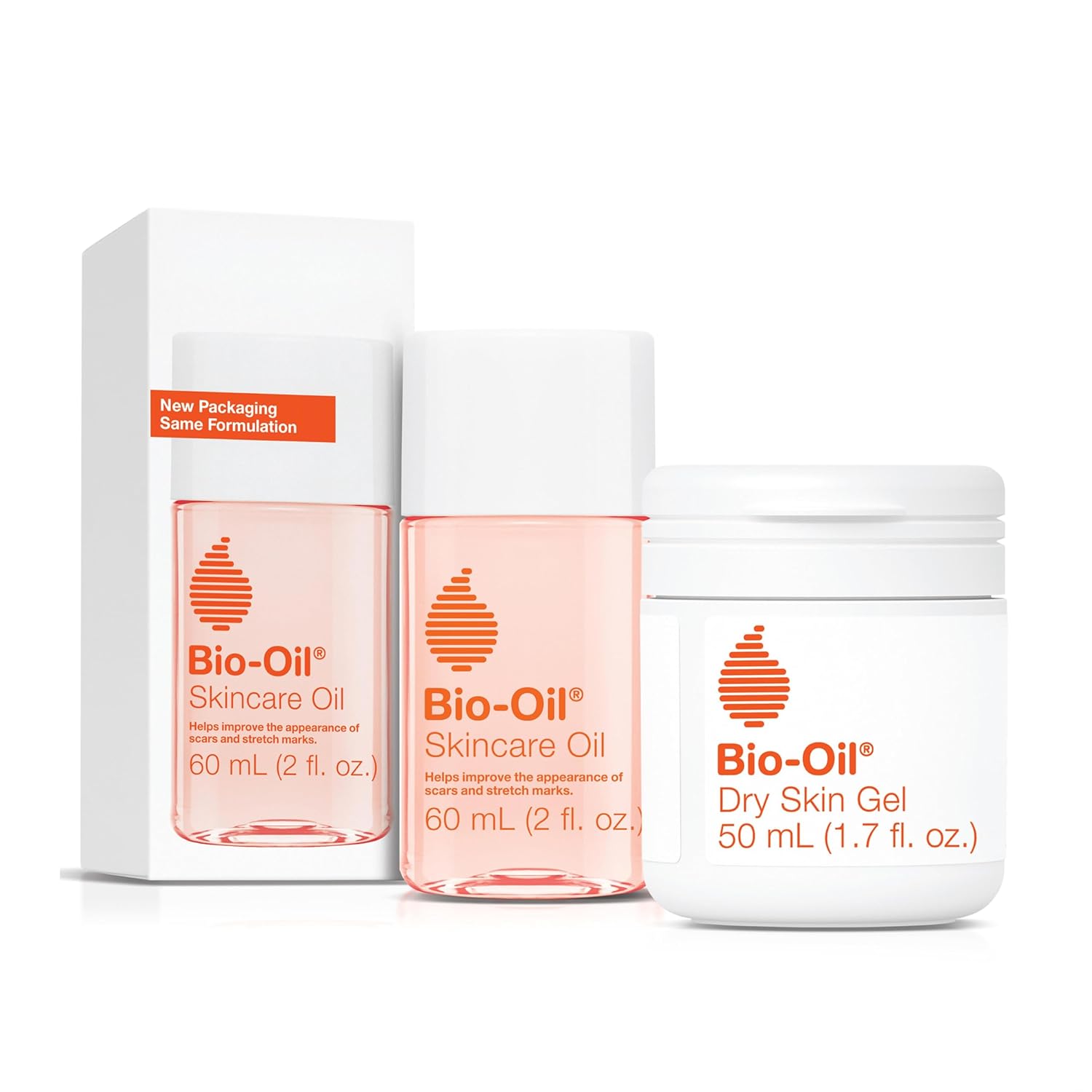 Bio-Oil Dry Skin Travel Skincare Bundle - 1.7 Oz Skincare Oil and 2 Oz Dry Skin Gel
