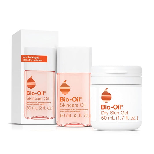 Bio-Oil Dry Skin Travel Skincare Bundle - 1.7 Oz Skincare Oil and 2 Oz Dry Skin Gel
