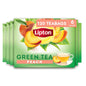 Lipton Peach Green Tea Bags, Flavored, Unsweetened Teabags for Hot Tea or Peach Iced Tea with Caffeine and Flavonoids, 120 Total Tea Bags (20ct - Pack of 6)