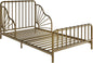 Little Seeds Quinn Whimsical Metal Toddler Bed, Gold 
