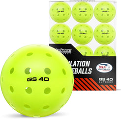GoSports GS 40 Pickleball Balls - 4, 12, or 36 Pack of Regulation USAPA Pickleballs