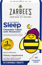 Zarbee's Kids 1mg Melatonin Chewable Tablet Drug-Free & Effective Sleep Supplement Easy to Take Natural Grape Flavor Tablets for Children Ages 3 and...