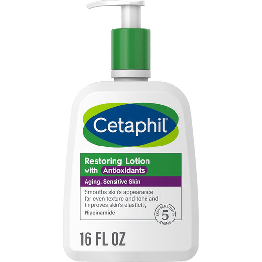Cetaphil Restoring Body Lotion with Antioxidants for Aging Skin, Great for Neck and Chest Areas, Fragrance and Paraben Free, Suitable for Sensitve Skin 16...