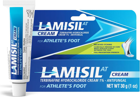 Lamisil 1% Athlete’s Foot Cream, Fast Relief Athlete’s Foot Treatment, Relieves Symptoms, Antifungal Cream 30g