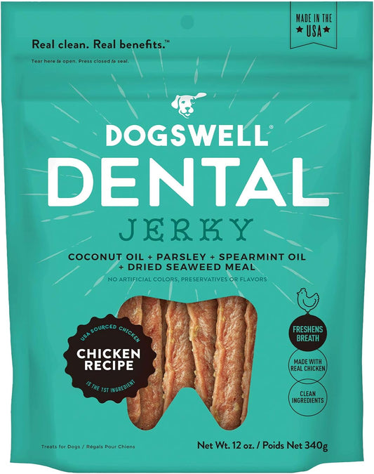 DOGSWELL Dental Chicken Jerky 12 Ounce
