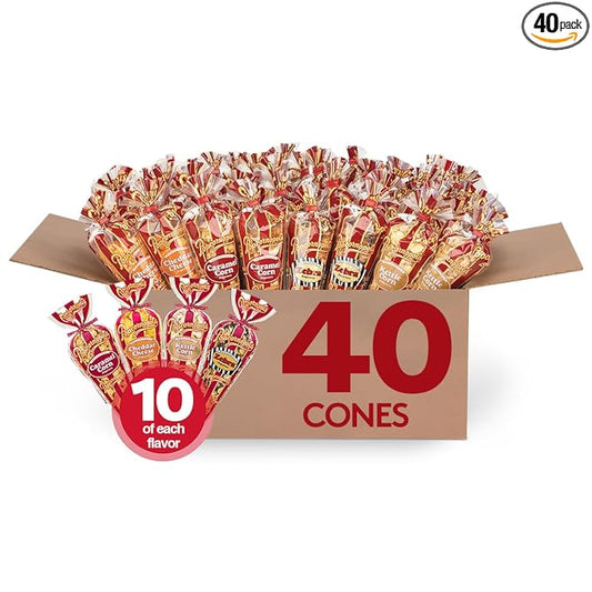 Popcornopolis Gourmet Popcorn, Assorted 40PK Variety Sweet & Savory Snacks, Non-GMO, Gluten-Free