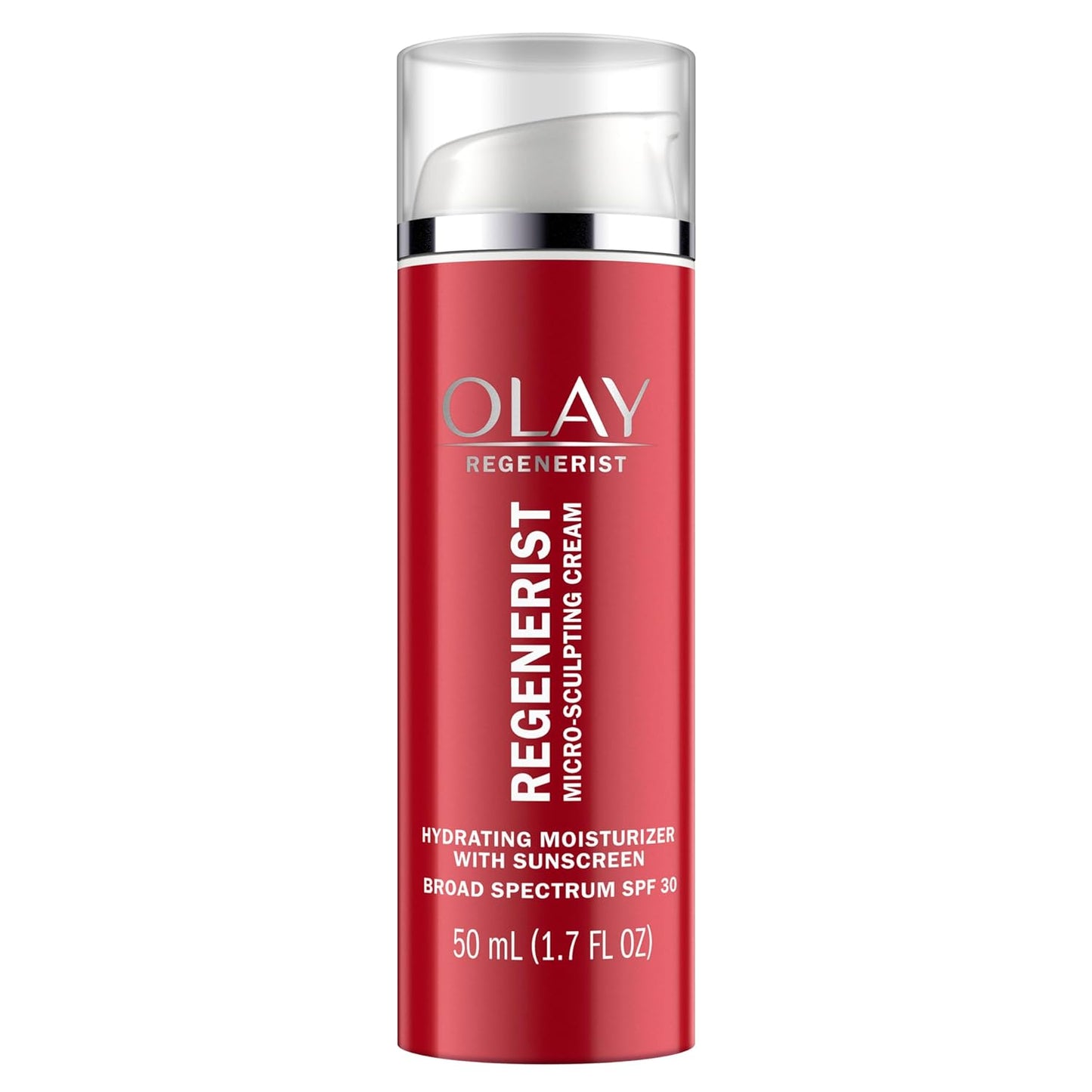 Olay Face Moisturizer Regenerist Microsculpting Cream With SPF 30 Sunscreen and Vitamin E for Advanced Anti-Aging, 50ml