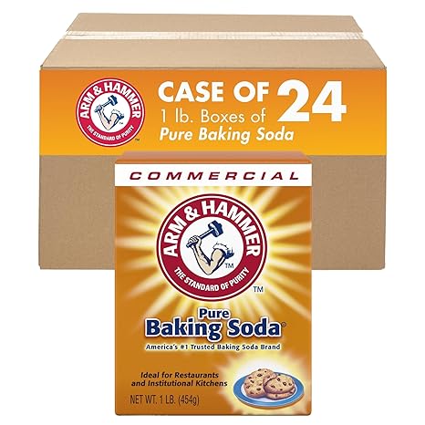 Arm & Hammer 33200-84104 Baking Soda, 16 oz (Pack of 24)