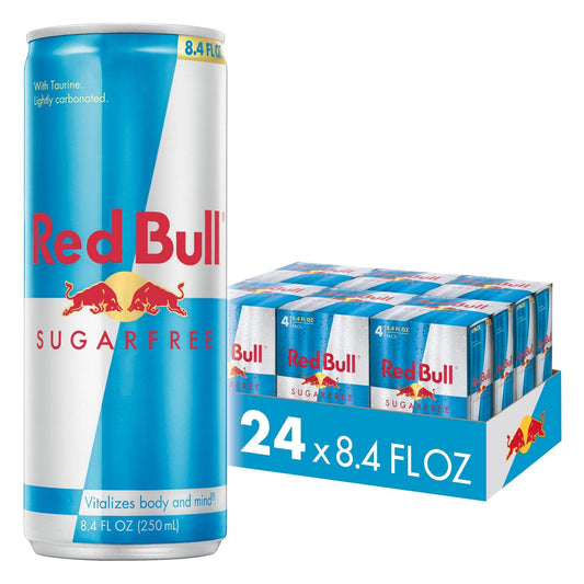 Red Bull Sugar Free Energy Drink, 8.4 Fl Oz, 24 Cans (6 Packs of 4)
