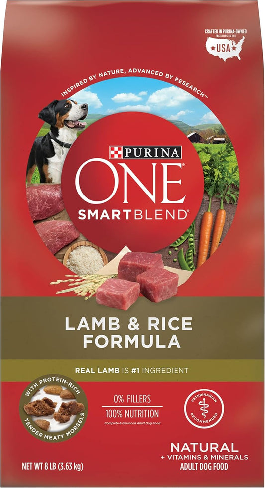 Purina ONE Dry Dog Food Lamb and Rice Formula - 8 lb. Bag