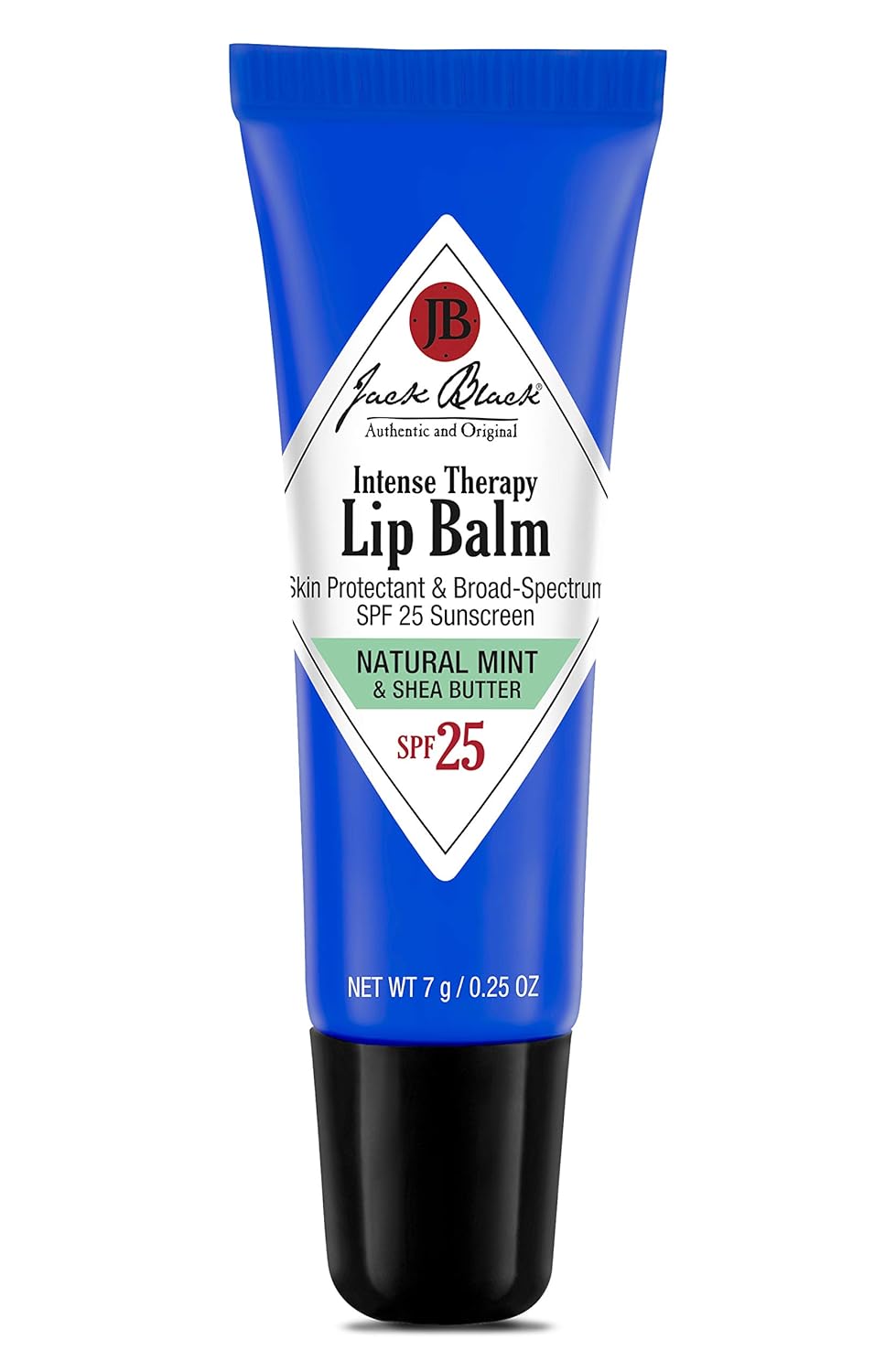 Jack Black Intense Therapy Lip Balm, SPF 25 Sun Protection, Lip Moisturizer, Hydrating Lip Balm with SPF, Long Lasting Treatment