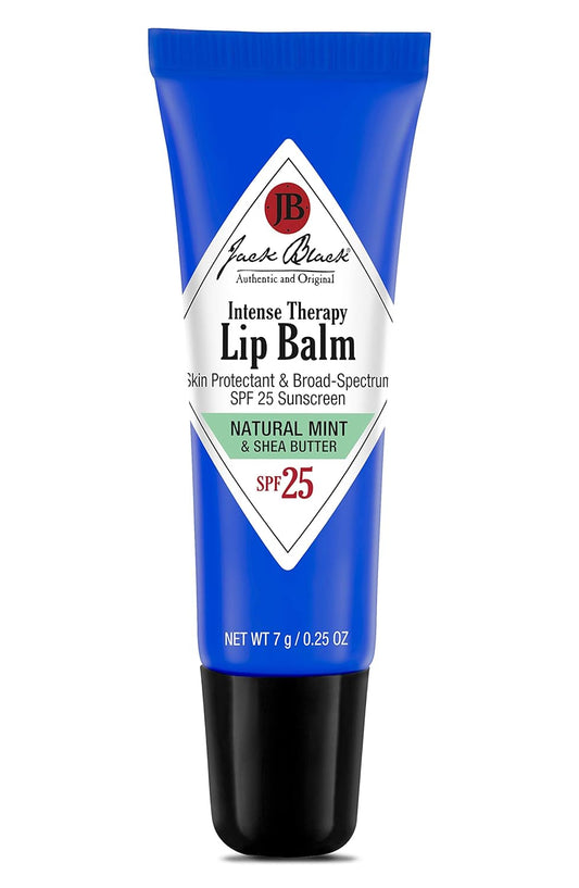 Jack Black Intense Therapy Lip Balm, SPF 25 Sun Protection, Lip Moisturizer, Hydrating Lip Balm with SPF, Long Lasting Treatment