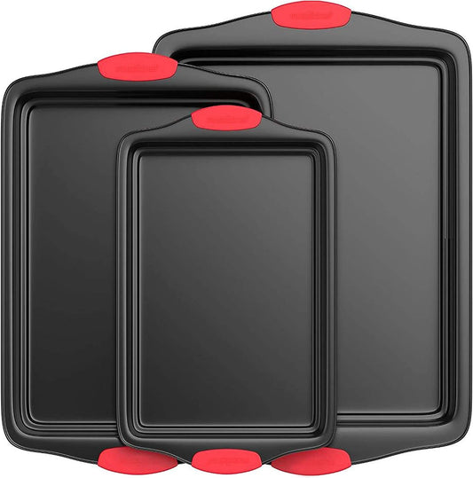 Nordic Ware Natural Aluminum Commercial Baker's Half Sheet, 2 Count (Pack of 1), Silver