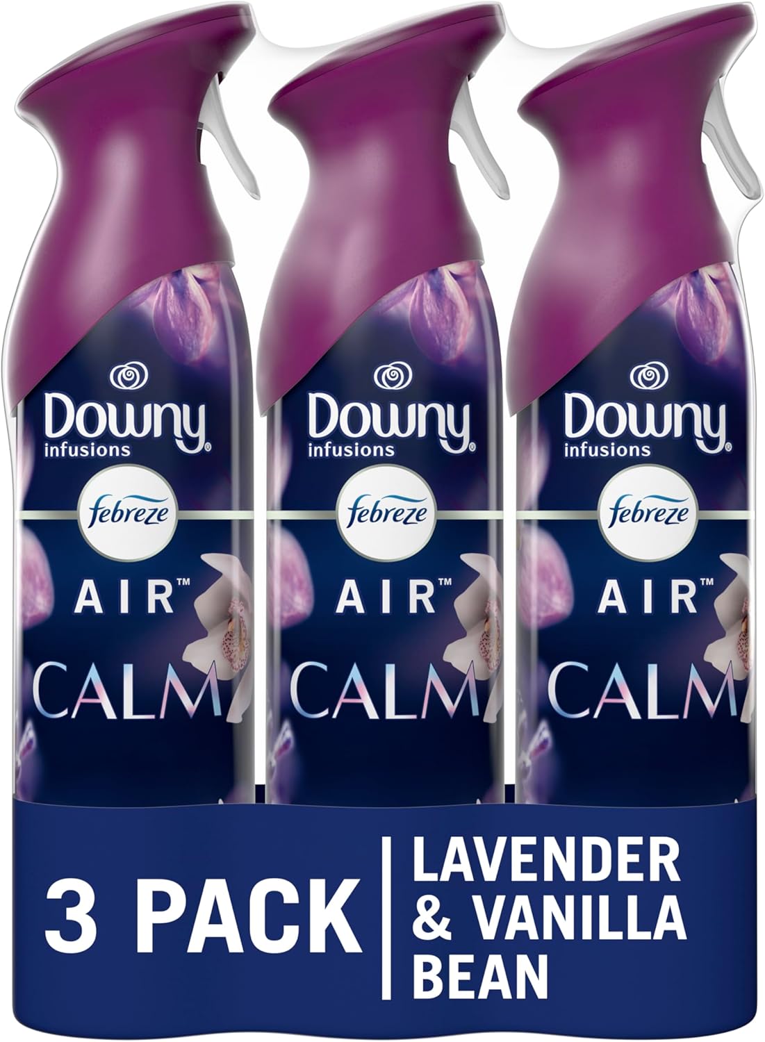 "Febreze Air Mist Odor-Fighting Air Freshener Downy Calm, 8.8 oz. Aerosol Can, 3 pack 
"