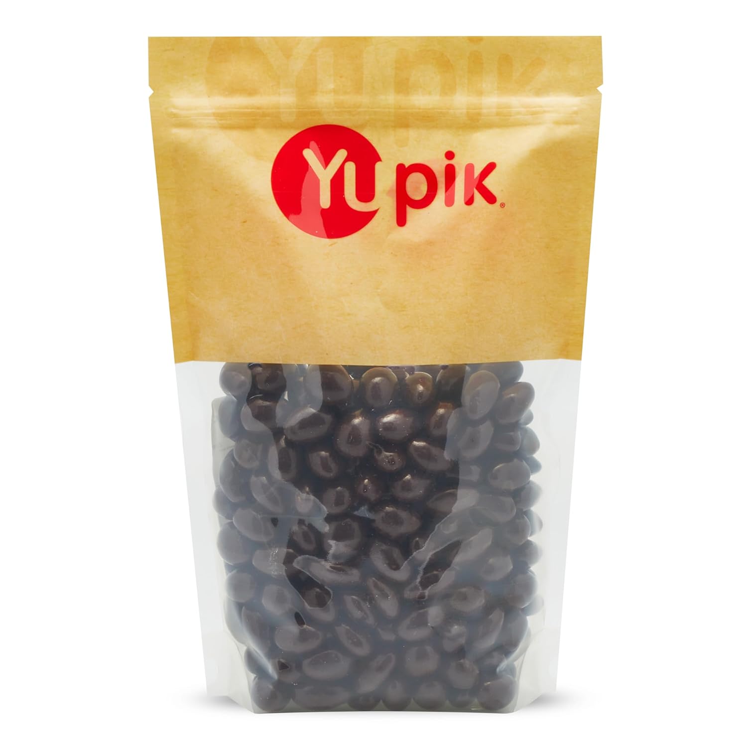 Yupik 60% Dark Chocolate Covered Almonds, 2.2 lb, Kosher, Whole Nuts, Almonds Dipped in Chocolate, Crunchy & Smooth, Dark Chocolate Candy, Classic Sweet Snacks