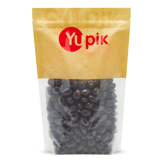 Yupik 60% Dark Chocolate Covered Almonds, 2.2 lb, Kosher, Whole Nuts, Almonds Dipped in Chocolate, Crunchy & Smooth, Dark Chocolate Candy, Classic Sweet Snacks