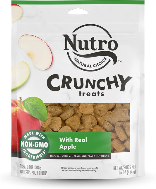 NUTRO Crunchy Dog Treats with Real Apple, 16 oz. Bag
