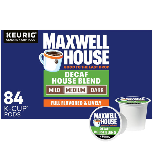 Maxwell House Decaf House Blend Medium Roast K-Cup Coffee Pods (84 ct., Box)