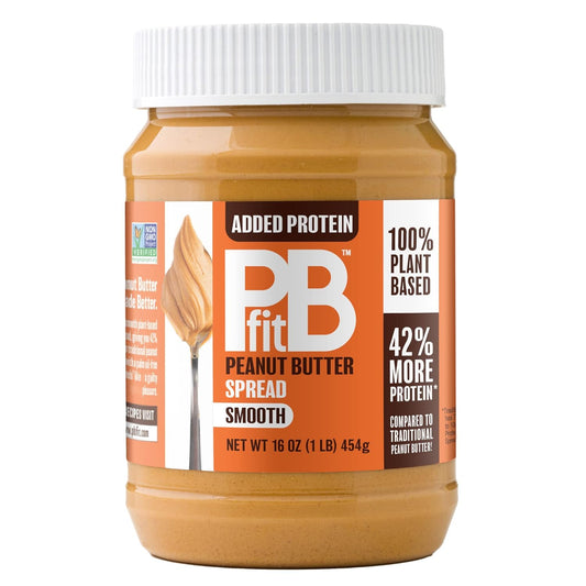 PBfit Peanut Butter: 10g Plant Based Protein per Serving - Keto and Vegan Nut Butter - No Palm Oil, Clean & Natural Ingredients - No Artificial...