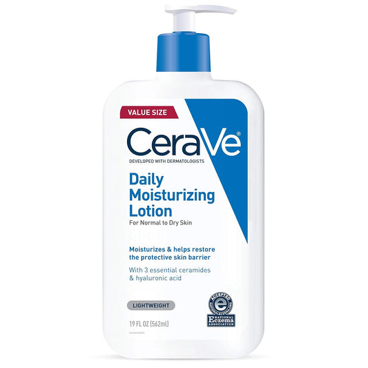 CeraVe Daily Moisturizing Lotion for Dry Skin | Body Lotion & Face Moisturizer with Hyaluronic Acid and Ceramides | Daily Moisturizer | Fragrance Free |...
