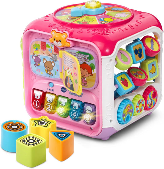 VTech Sort and Discovery Activity Cube (Frustration Free Packaging), Pink