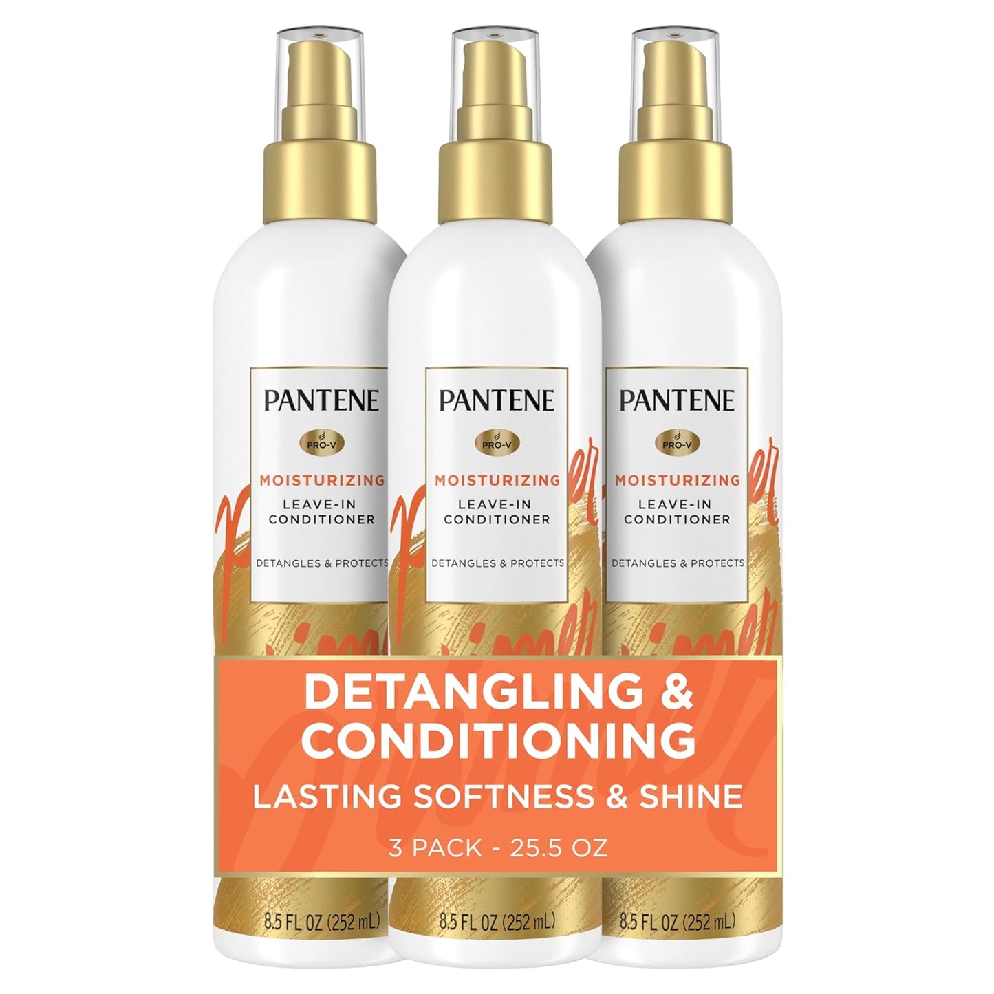 Pantene Conditioning Detangler Spray, Pro-V Repair & Protect, Nutrient Boost for Damaged Hair, Antioxidant Enriched, Leave-In Conditioner, Smooth &...