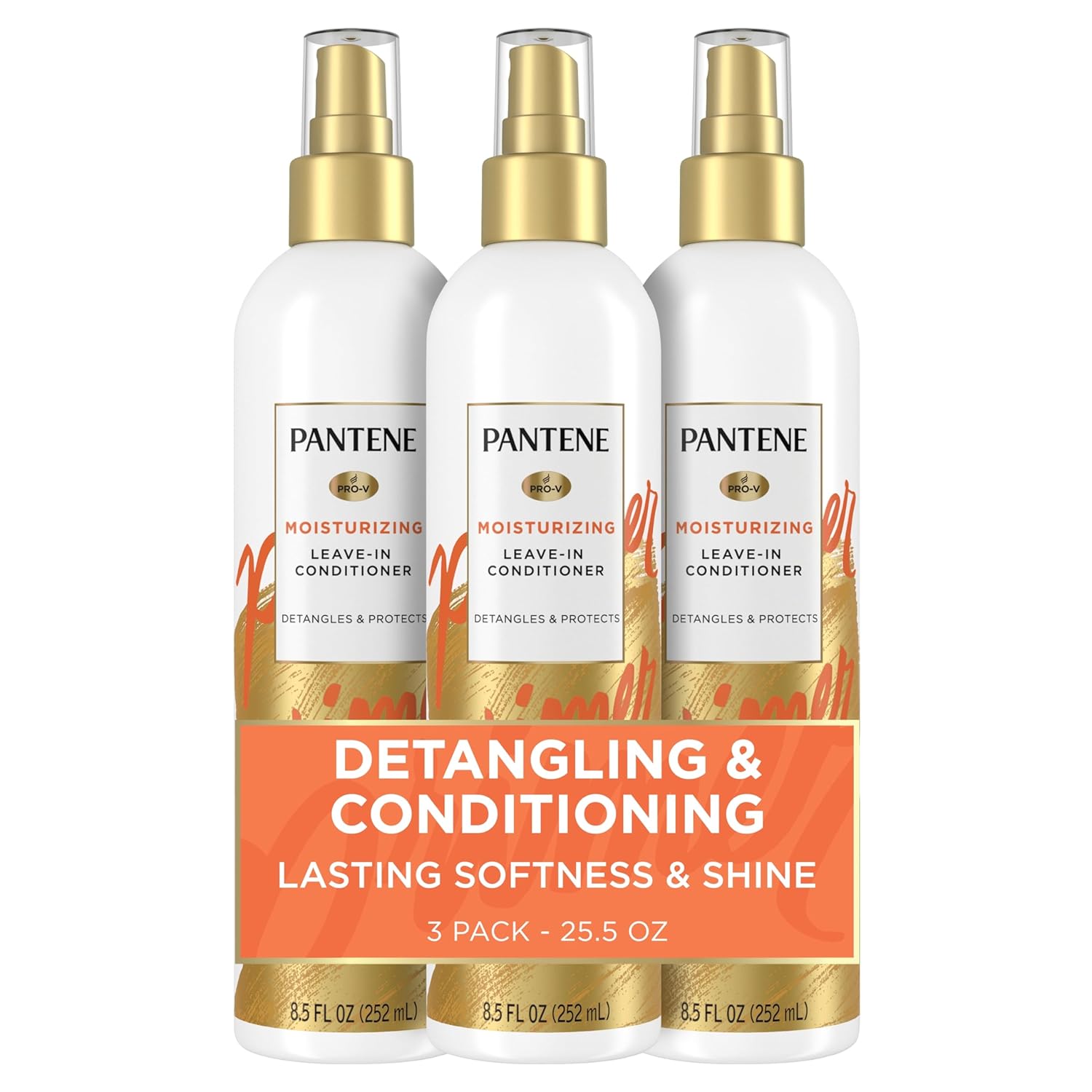 Pantene Conditioning Detangler Spray, Pro-V Repair & Protect, Nutrient Boost for Damaged Hair, Antioxidant Enriched, Leave-In Conditioner, Smooth &...