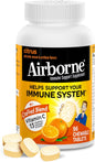Airborne 1000mg Chewable Tablets with Zinc, Immune Support Supplement with Powerful Antioxidants Vitamins A C & E - 96 Tablets, Citrus Flavor