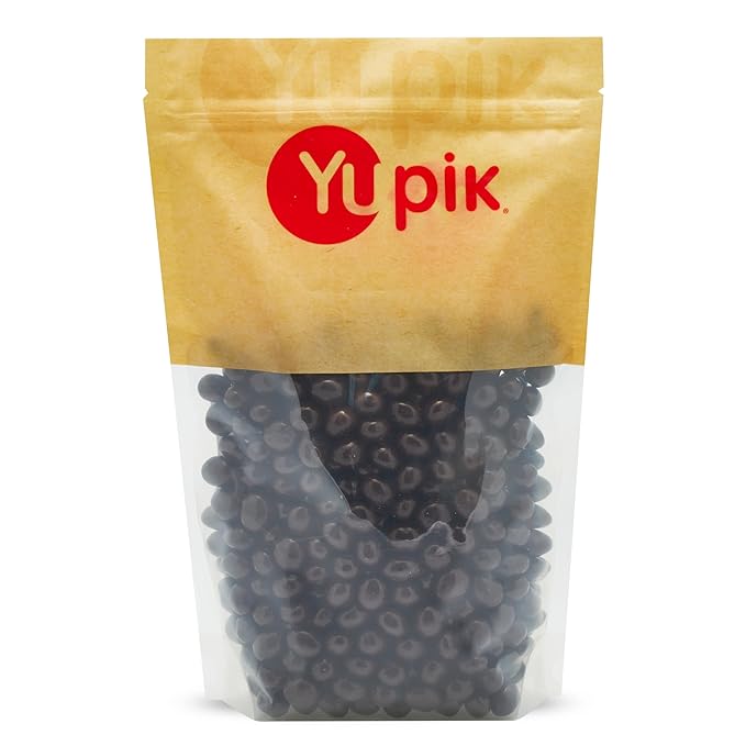 Yupik Dark Chocolate Covered Coffee Beans, 60% Cacao, 2.2 lb (35.2 oz), Kosher, High in Fiber, Coffee Beans Coated in Rich Dark Chocolate, Chocolate Candy, Sweet Snacks, Ideal for Baking & Gifting