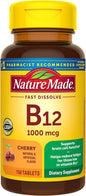 Nature Made Vitamin B12 1000 mcg, Easy to Take Sublingual B12 for Energy Metabolism Support, 150 Sugar Free Fast Dissolve Tablets, 150 Day Supply