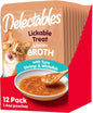 Hartz Delectables Savory Broths Variety Lickable Wet Cat Treats, 12 Count