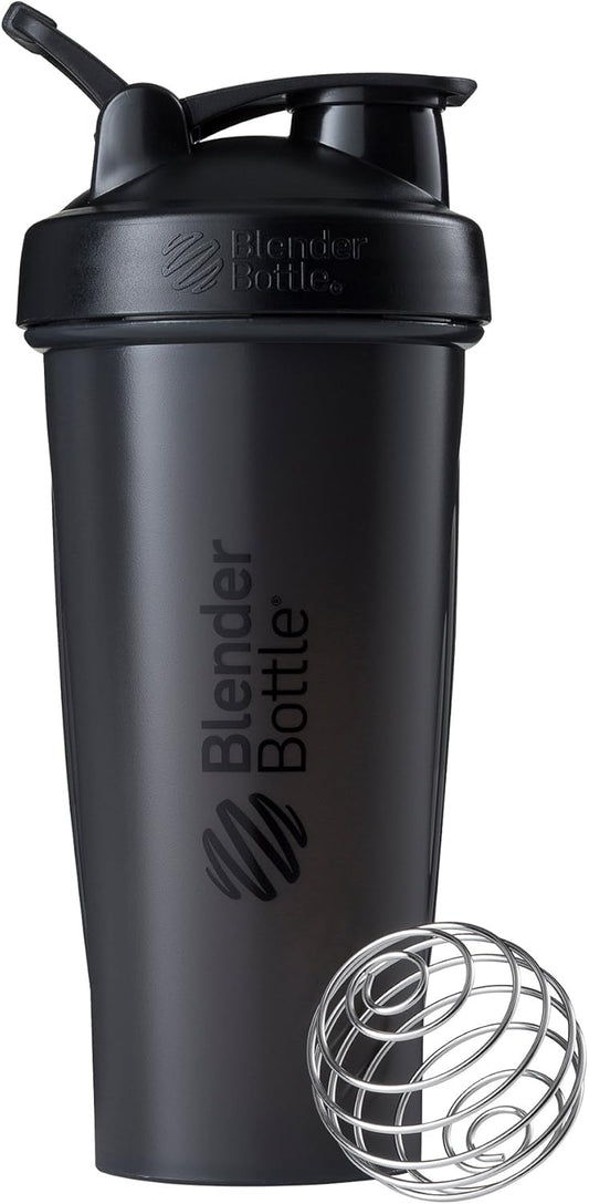"BlenderBottle Classic Shaker Bottle Perfect for Protein Shakes and Pre Workout, 28-Ounce, Black 
"
