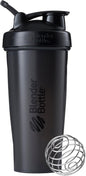 "BlenderBottle Classic Shaker Bottle Perfect for Protein Shakes and Pre Workout, 28-Ounce, Black 
"