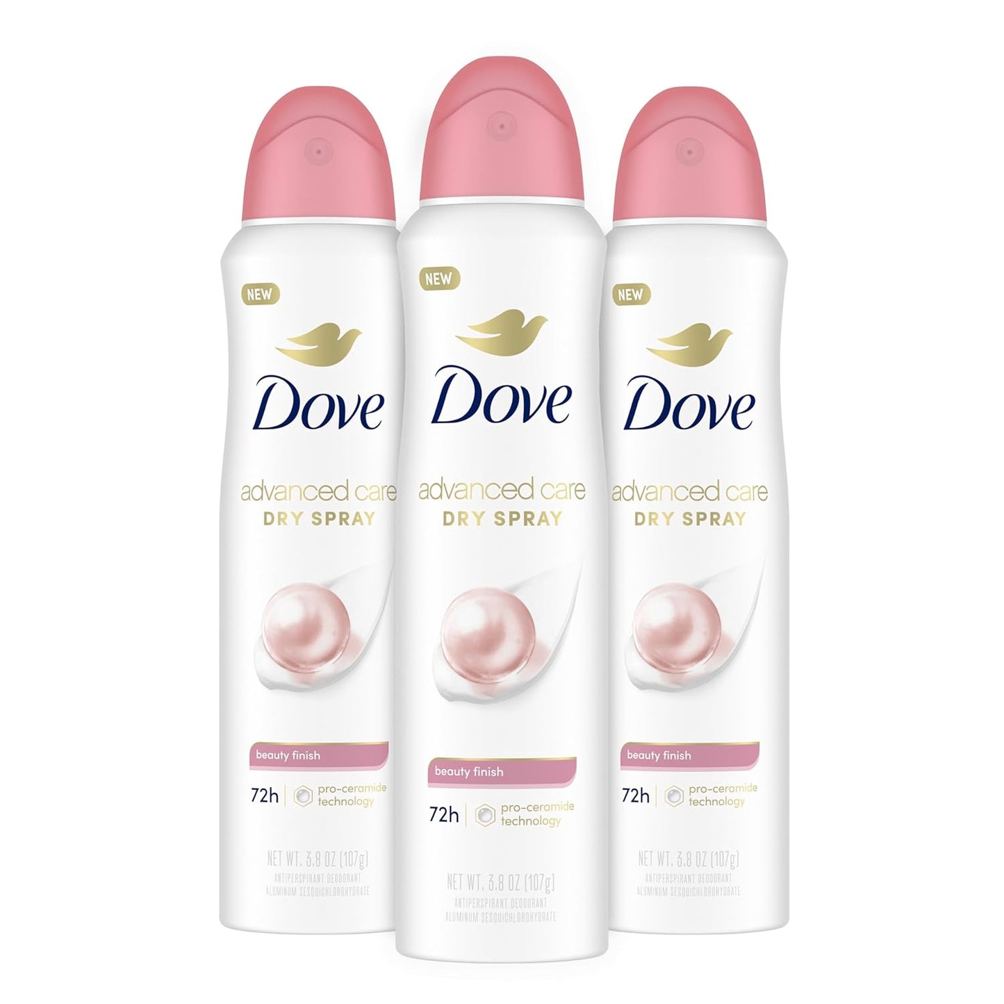 Dove Advanced Care Antiperspirant Deodorant Spray Beauty Finish 3 Count To help skin barrier repair after shaving by boosting skin's ceramide levels...