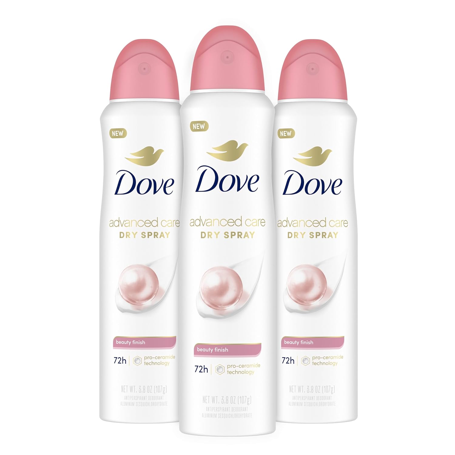Dove Advanced Care Antiperspirant Deodorant Spray Beauty Finish 3 Count To help skin barrier repair after shaving by boosting skin's ceramide levels...
