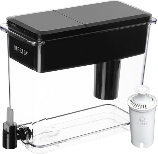 Brita UltraMax Large Water Dispenser With Standard Filter, BPA-Free, Replaces 1,800 Plastic Water Bottles a Year, Lasts Two Months or 40 Gallons, Includes 1...