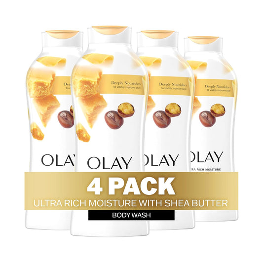Olay Body Wash Women, Age Defying with Niacinamide 20 fl oz (Pack of 4)